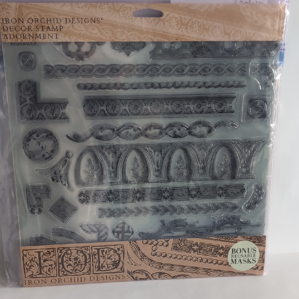 Iron Orchid Designs Decor Stamp Set ADORNMENT